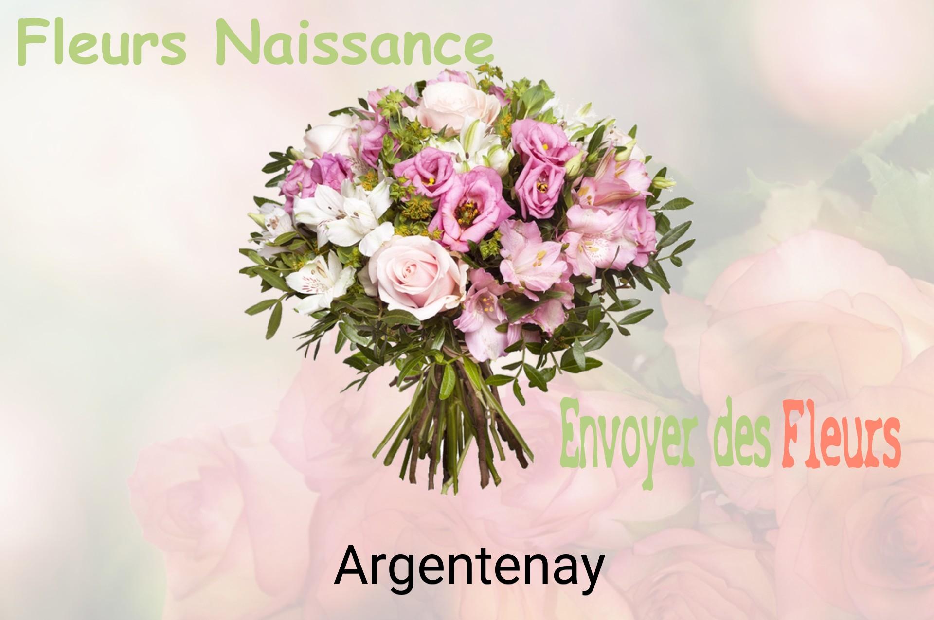 Bouquet de fleurs de naissance livré à Argentenay